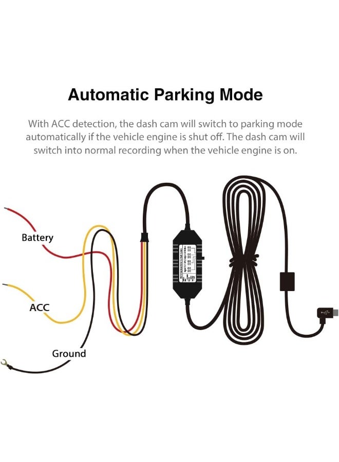 Viofo مجموعة توصيل VIOFO HK3 ACC للكاميرات A129 و A119 V3 - تتيح وضع الانتظار وحماية الجهد المنخفض - Image 5