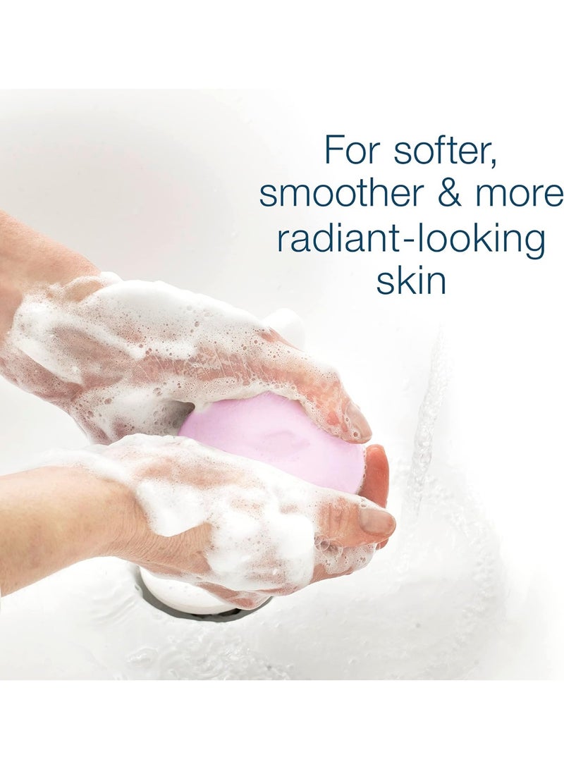 Dove Moisturizing Soap Bar with Nourishing Formula for All Skin Types, Pink, with ¼ Moisturizing Cream, 125g - Pack of 6 - Image 5