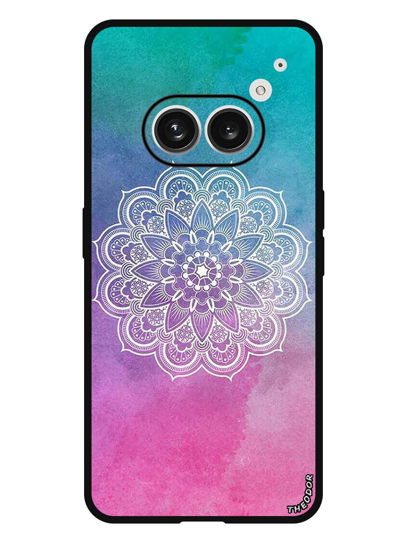 Theodor Protective Case Anti Scratch Shock Proof Bumper Cover For Nothing Phone (2a) Flower At Center - Image 1