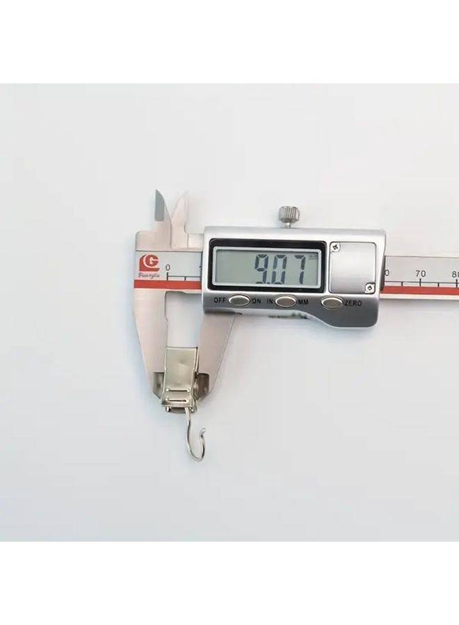 30 قطعة من مشابك الستائر المعدنية الحديثة الفضي مع خطاطيف للستائر وستائر الحمام - Image 4