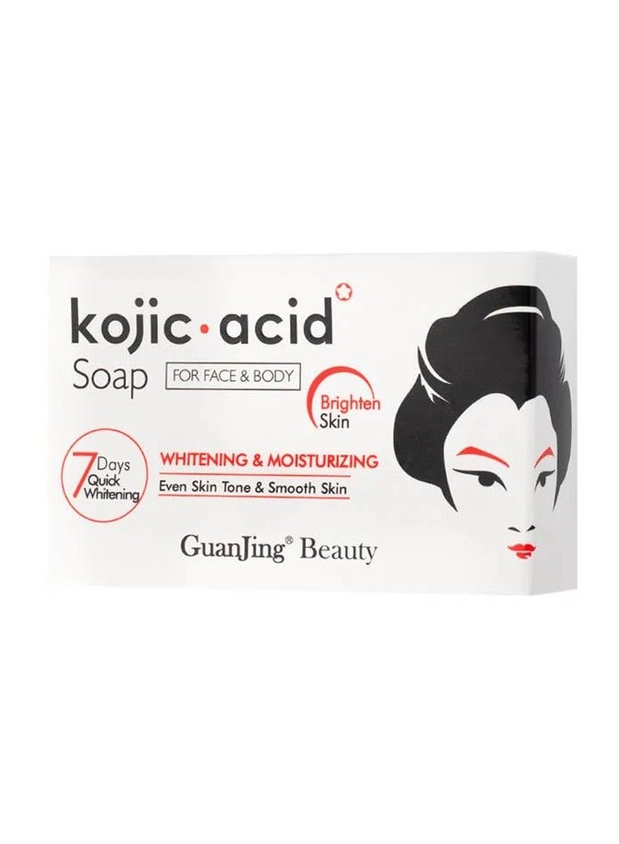 GUANJING Kojic Soap For Face Body 120 g - 3pieces - Image 2