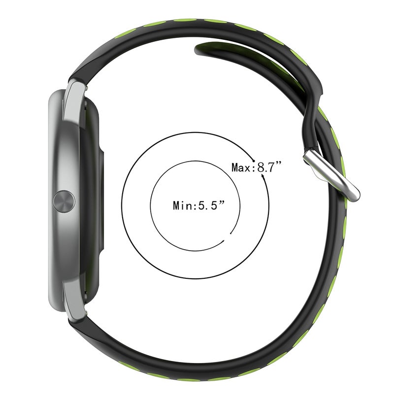 erorex For Huawei Honor Magic Watch 2 46Mm 22Mm Clasp Two Color Sport Watch Band(Black + Grey) - Image 5