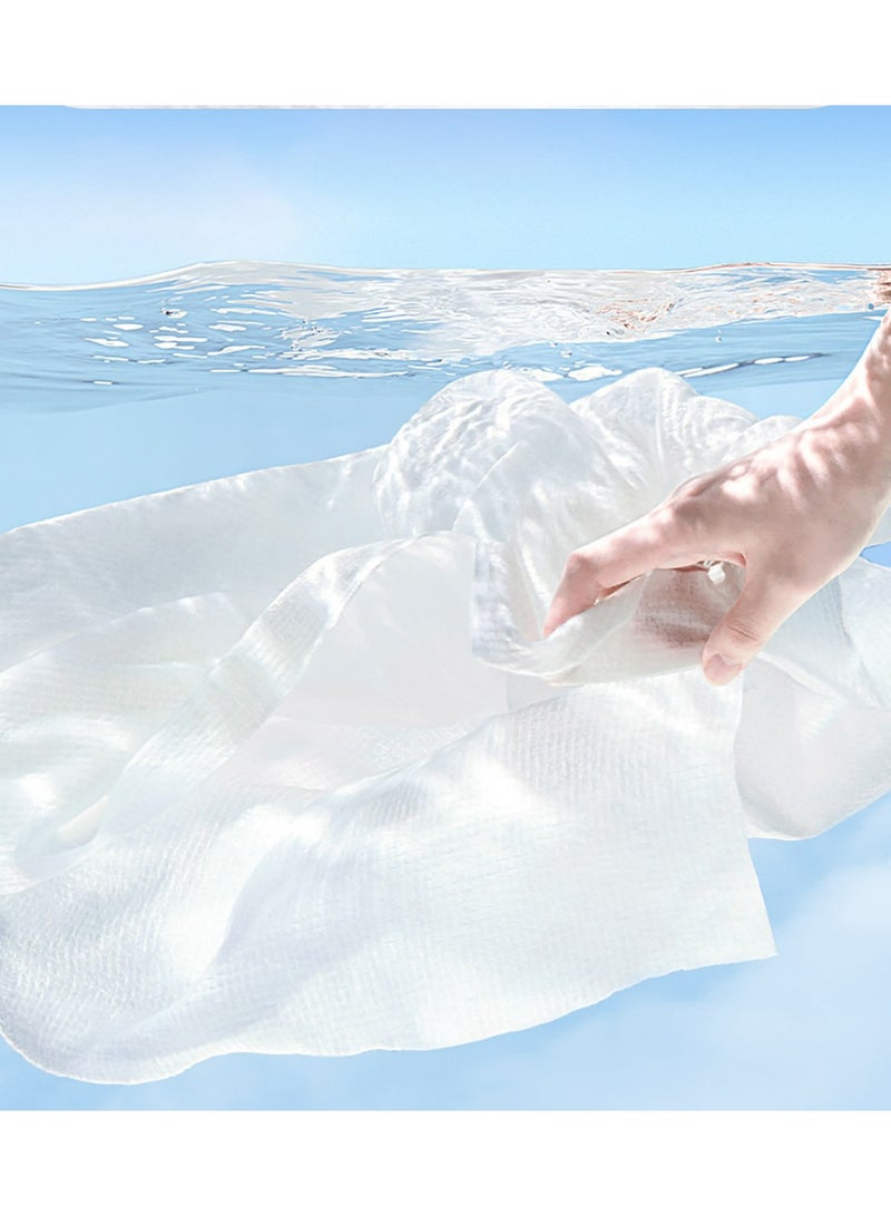 Miss Gooey Disposable Face Towel 2pcs Hand Towels For Bathroom Guest Face Cloths Clean Face Body Biodegradable Drying Face Health And Safety Soft Feel Quick Dry Highly Absorbent Durable Travel Hiking Camping Bac - Image 3