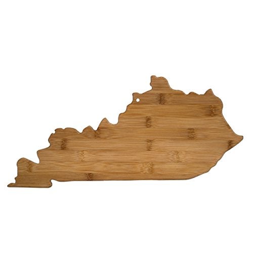 Totally Bamboo Kentucky State Shaped Cutting Board Natural Bamboo