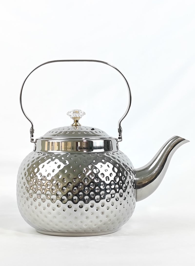 اتش تي اتش التصميم الحديث القهوة دلة وعاء الصدأ قسط الفولاذ المقاوم للصدأ إبريق الشاي مع مرآة إنفوزر إنهاء غلاية القهوة سهلة صب صنبور غلاية الشاي مع غطاء ومقبض مريح غسالة صحون آمنة التعريفي إبريق الشاي الآمن لمكتب المنزل 1.2 / 1.6 / 2 لتر  - Image 5