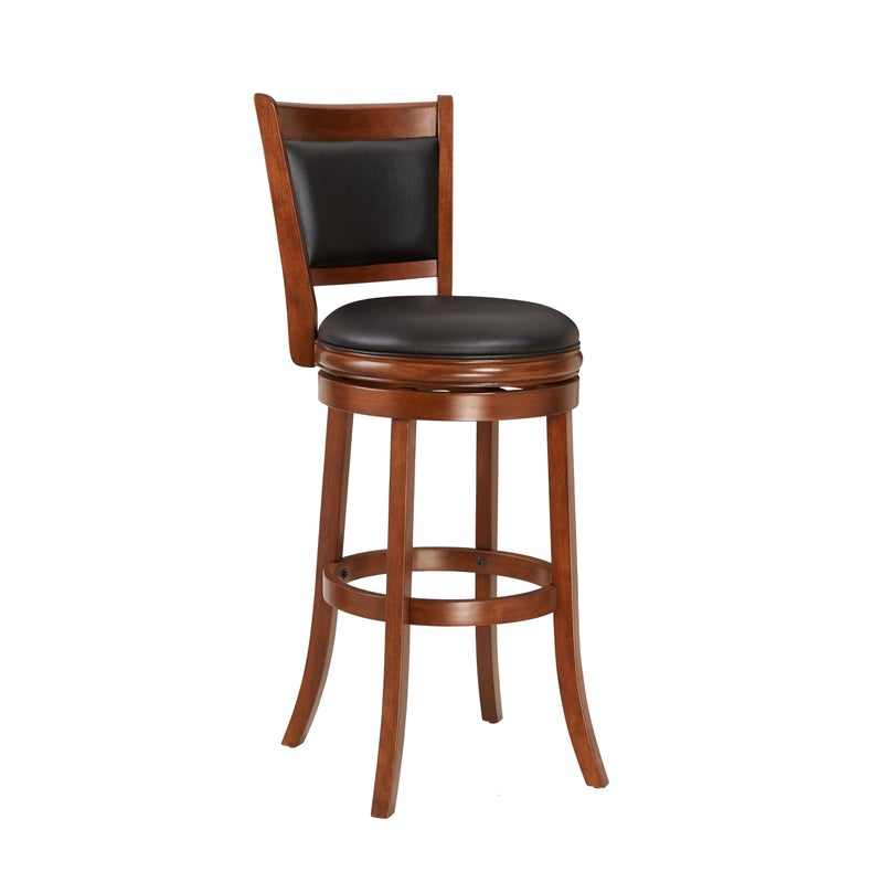 Ball & Cast Ball  Cast Swivel Pub Height Barstool 29 Inch Seat Height Cherry Set of 1 