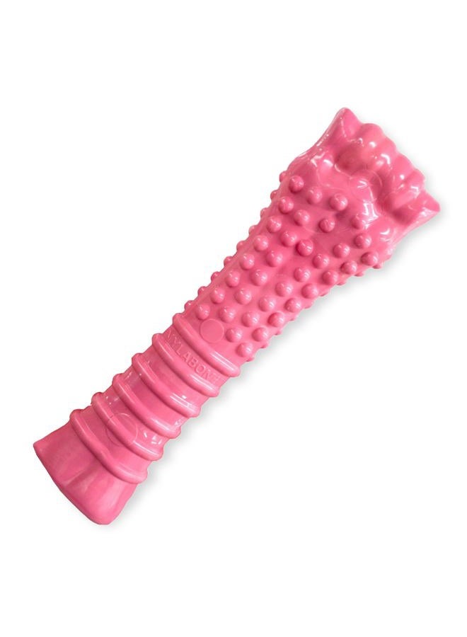 Nylabone Breast Cancer Awareness Pink Power Chew Textured Dog Toy Chicken Flavor X-Large/Souper - 50+ lbs. - Image 1