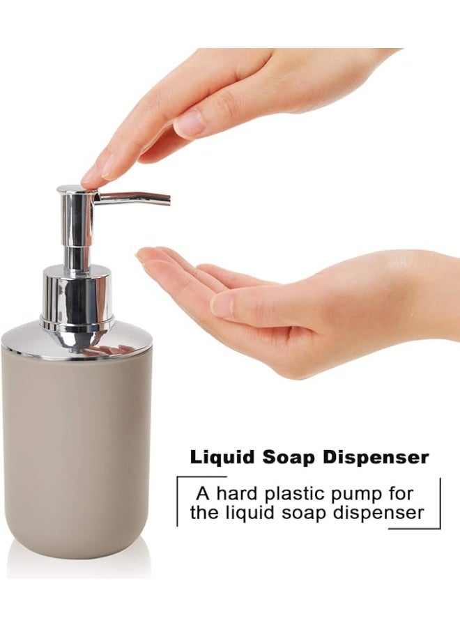 Bathroom Accessory Set multi colors , Bathroom Accessory Set, 6 Pieces, Plastic, Beige - Image 3