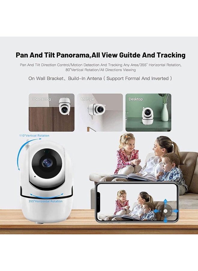 Generic - 360 Degree Smart Security Camera/ Up to 256GB SD Card Support / 1080P Full HD / Privacy Mode / Alexa Google Assistant / Motion Detection & Human Detection / 2-Way Audio / Night Vision - Image 1
