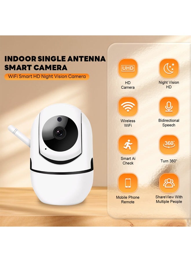 Generic - 360 Degree Smart Security Camera/ Up to 256GB SD Card Support / 1080P Full HD / Privacy Mode / Alexa Google Assistant / Motion Detection & Human Detection / 2-Way Audio / Night Vision - Image 1