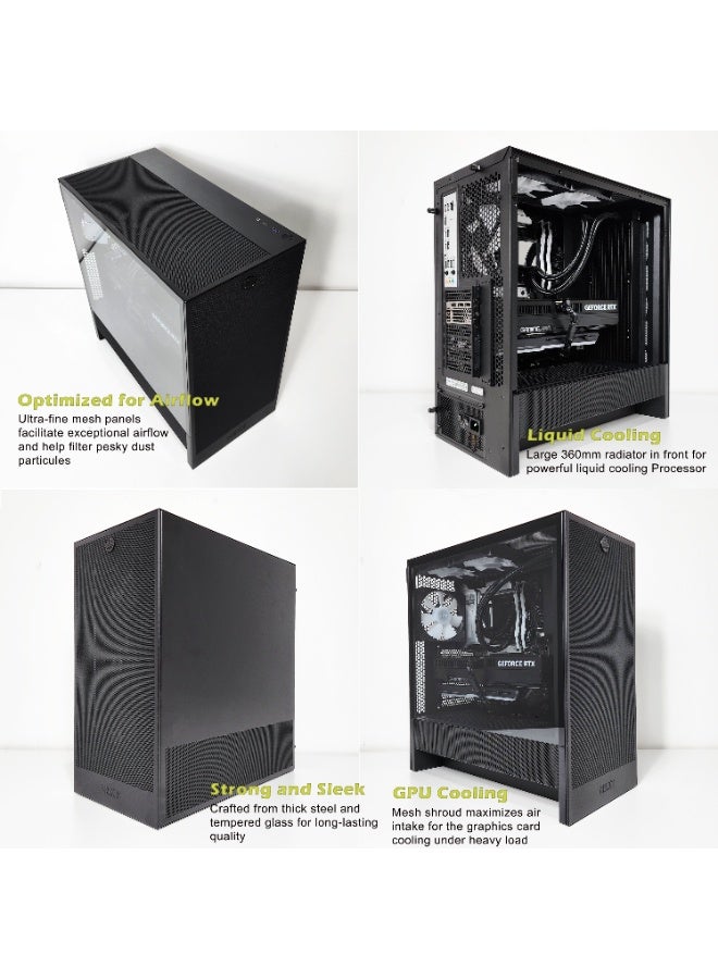 2 FAR ROBOTICS T-800 Premium Black PC - AMD RYZEN 9 9950X3D | RTX 5080 | 64GB DDR5 | 2TB NVME | 360MM Liquid Cooling | X870 | Win 11 PRO | 2 Year Warranty | WIFI | Bluetooth Gaming/Workstation black - Image 4