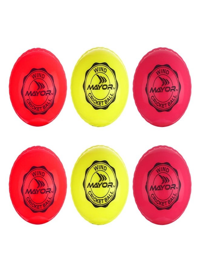 Mayor Wind PVC Cricket Ball (Pack of 6, Assorted) - Image 2