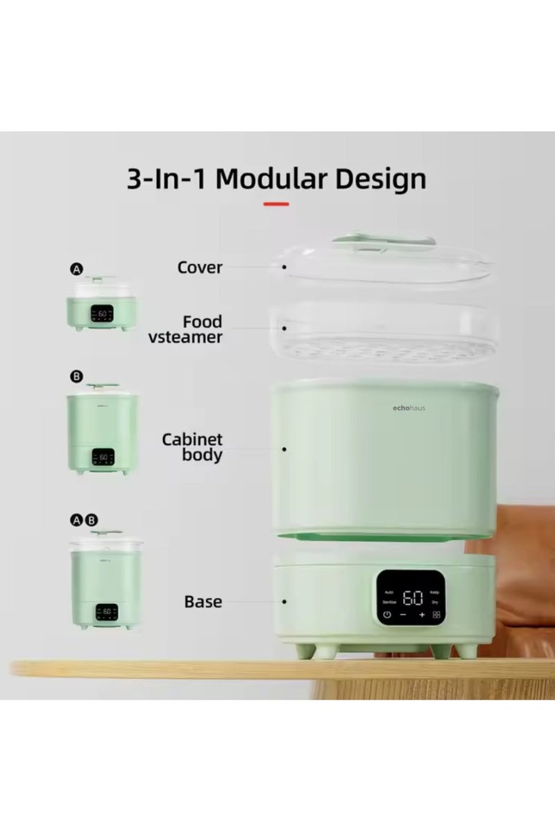echohaus 500W Electric Milk Bottle Sterilizer and Dryer for Baby Bottle (6 Bottles) - Image 3
