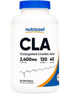 Health & Household Nutricost Cla (Conjugated Linoleic Acid) 2,400Mg, 120 Softgels - Gluten Free, Non-Gmo, 800Mg Per Softgel  - Image 1