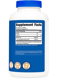 Health & Household Nutricost Cla (Conjugated Linoleic Acid) 2,400Mg, 120 Softgels - Gluten Free, Non-Gmo, 800Mg Per Softgel  - Image 4