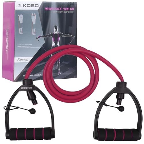 KOBO Resistance Thera Tube/Tonning Tube/Resistance Bands Tube/Fitness Tubes (Imported) (Light, Medium & Heavy) - Image 5