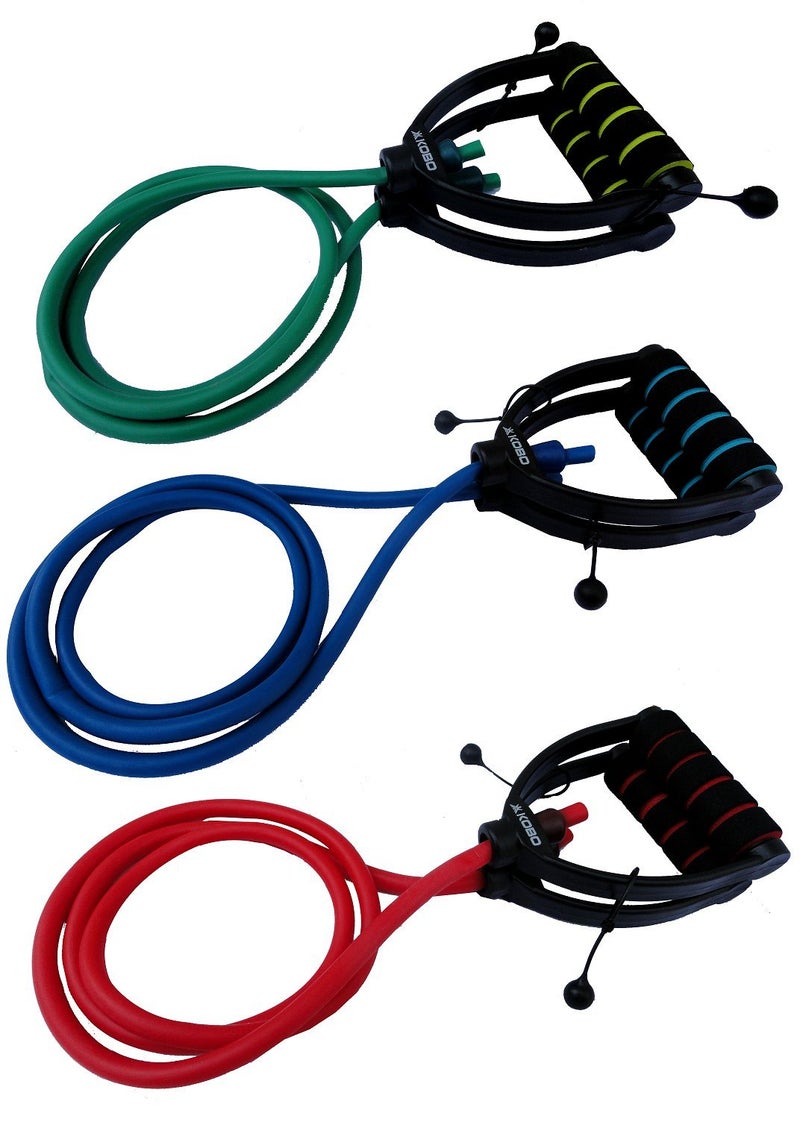 KOBO Resistance Thera Tube/Tonning Tube/Resistance Bands Tube/Fitness Tubes (Imported) (Light, Medium & Heavy) - Image 2