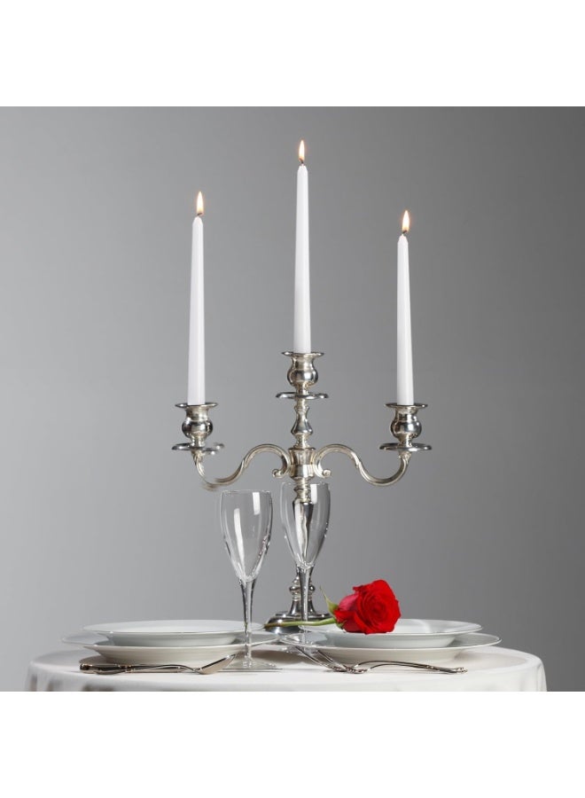 لوكاداه عبوة من 48 شمعة بيضاء مدببة شموع مدببة 10 بوصة بدون تقطير شمعدانات بدون رائحة أو دخان بالجملة شموع طويلة تدوم من 7 إلى 8 ساعات مثالية لأعياد الميلاد، وحفلات الزفاف، والحفلات، والعشاء - Image 4