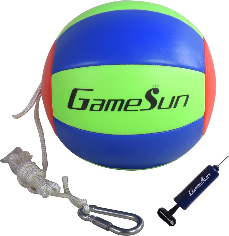 GAMESUN Tetherball and Rope,Full-Size Soft Touch, Portable Tetherballs with Soft Rope - Great Outdoor Game for Kids - Image 3