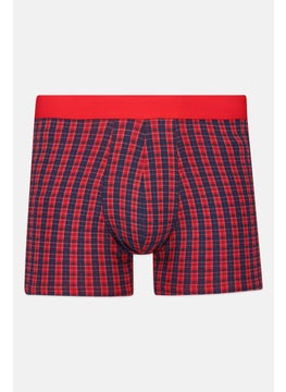 Men 1 Piece Checkered Boxer Brief, Multicolor