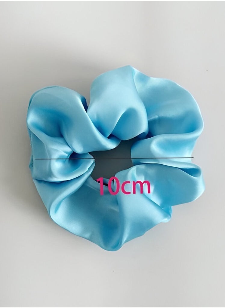 Braidise Creations 4 Pcs Medium Size Mix Colours Scrunchies - Soft And Comfortable Hair Ties For Ponytail In Hair Accessories  - Image 3