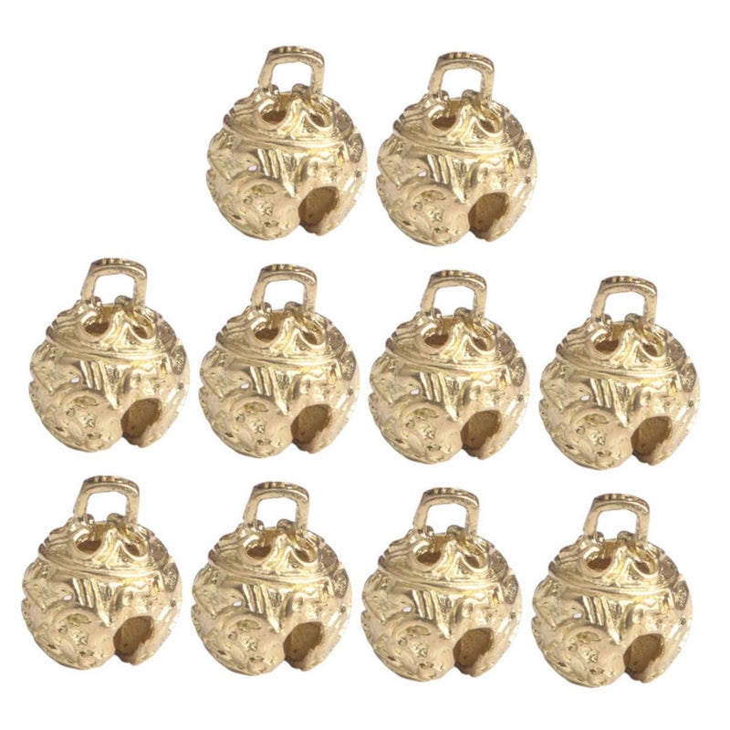 Vintage Bells Keychain Ornaments 10Pcs for DIY Christmas Tree Decor - Image 2