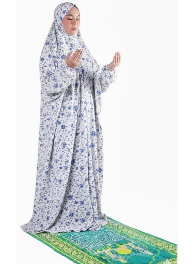 أمياي إسدال صلاة نسائي قطعة واحدة بأكمام طويلة - فستان صلاة إسلامي - ثوب صلاة - ملابس صلاة للنساء - عباية نماز للنساء - جلباب شرعي قطعة واحدة - مستلزمات العمرة والحج للنساء - طقم صلاة - Image 2