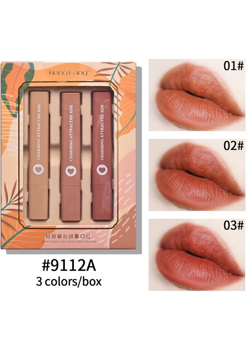 Heng Fang 3-Piece Lipsticks Mini Set Multicolour - Image 1