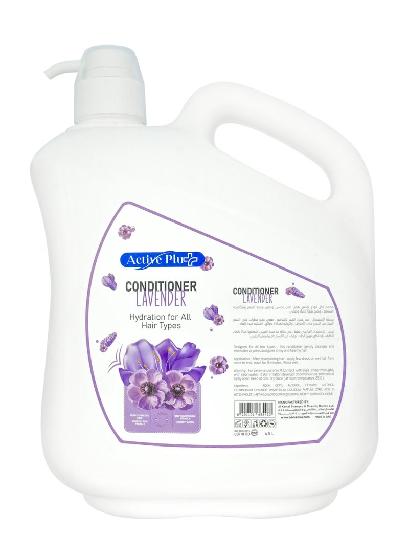 Active Plu+ Hydration for All Hair Types - Conditioner 4.5 Ltr. | Lavander Scent - Image 1