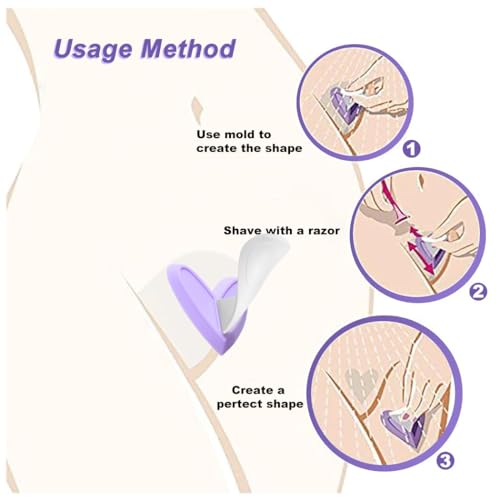 KDIMSY Pubic Hair Stencils Women Bikini Privates Shaving Stencil for Women Intimate Pubic Hair Trimmer with 7 Shapes Perfect for Bikini Area Shaping and Styling - Image 3