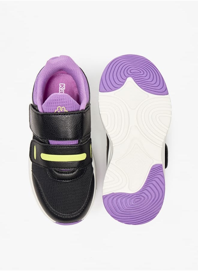 Kappa - Girls Colourblock Sports Shoes with Hook and Loop Closure - Image 1