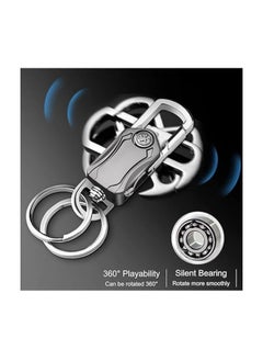 OUYoo OUYoo 2piece pack，key chain, keychain clip, Universal Key Fob Keychain Holder for Men and Women, 360 Degree Rotatable, Bottle Opener, Carabiner Car Key Chains, Additional Saudi Arabia Flag Keychain.  - Image 3