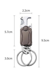 OUYoo OUYoo 2piece pack，key chain, keychain clip, Universal Key Fob Keychain Holder for Men and Women, 360 Degree Rotatable, Bottle Opener, Carabiner Car Key Chains, Additional Saudi Arabia Flag Keychain.  - Image 5
