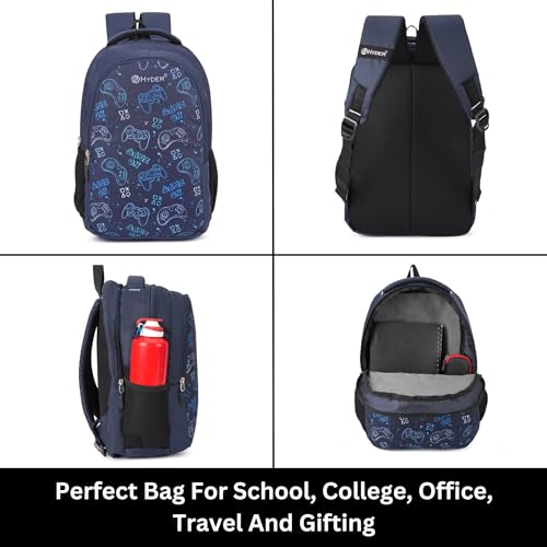 HYDER 30L Gamepad Printed Latest And Trendy Stylish Waterproof College/Casual/School Bag/Backpack For Kids, Boys, Girls, Men And Women | Best Bags For Everyday Use - Image 3