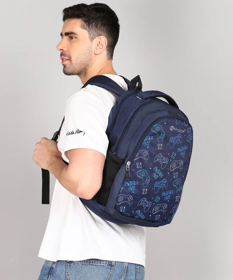 HYDER 30L Gamepad Printed Latest And Trendy Stylish Waterproof College/Casual/School Bag/Backpack For Kids, Boys, Girls, Men And Women | Best Bags For Everyday Use - Image 2