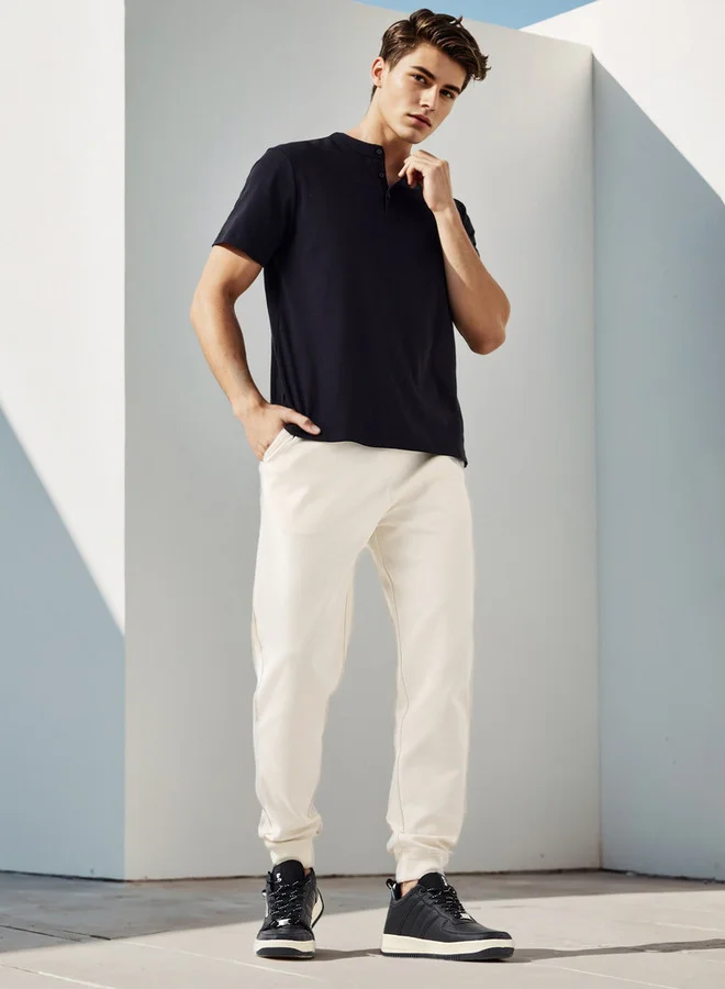 سبلاش فيڤ بنطلون رياضي بقصة عادية مع رباط وجيوب