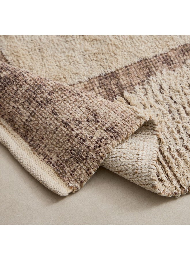 Home Box Aizel Bianca Stripe Cotton Dhurrie 160 x 110 cm  - Image 4