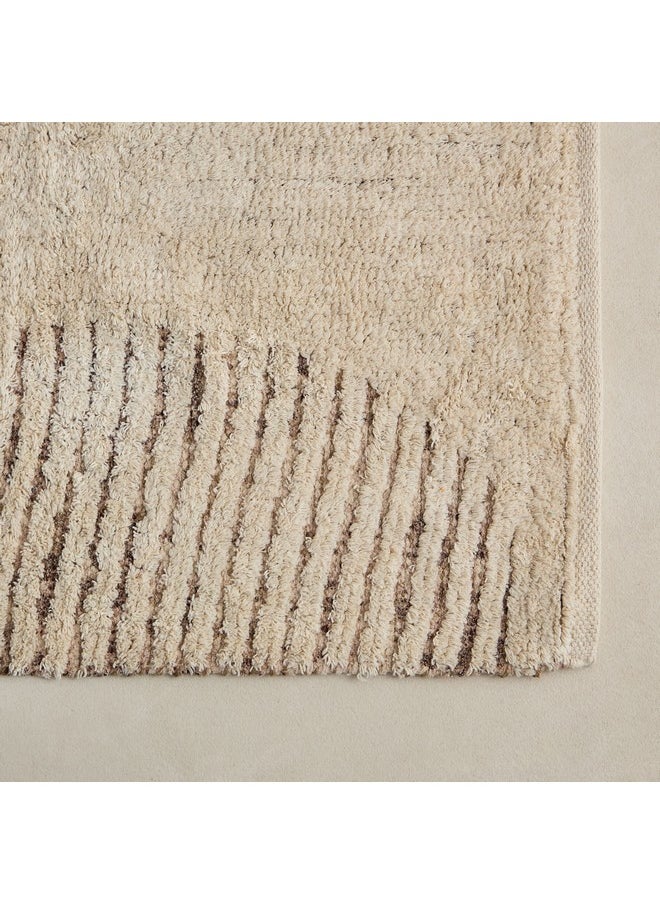 Home Box Aizel Bianca Stripe Cotton Dhurrie 160 x 110 cm  - Image 3