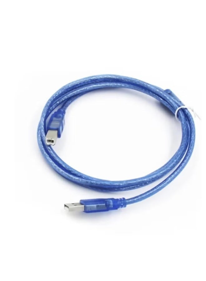 Haing USB 2.0 Type A to Type B cable, blue, 5 meters long - Image 3