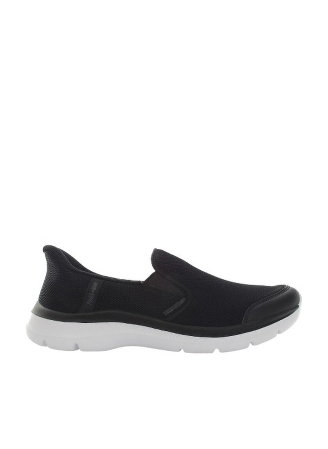 Lumberjack Carlo Black Men’s Slip-On Shoes – Lightweight Breathable Casual Walking Sneakers - Image 1