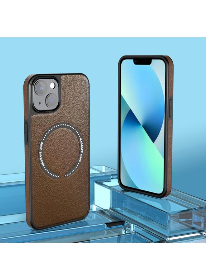 اس-توب جراب هاتف مغناطيسي من الجلد لهاتف iPhone 14 Plus MagSafe - Image 1