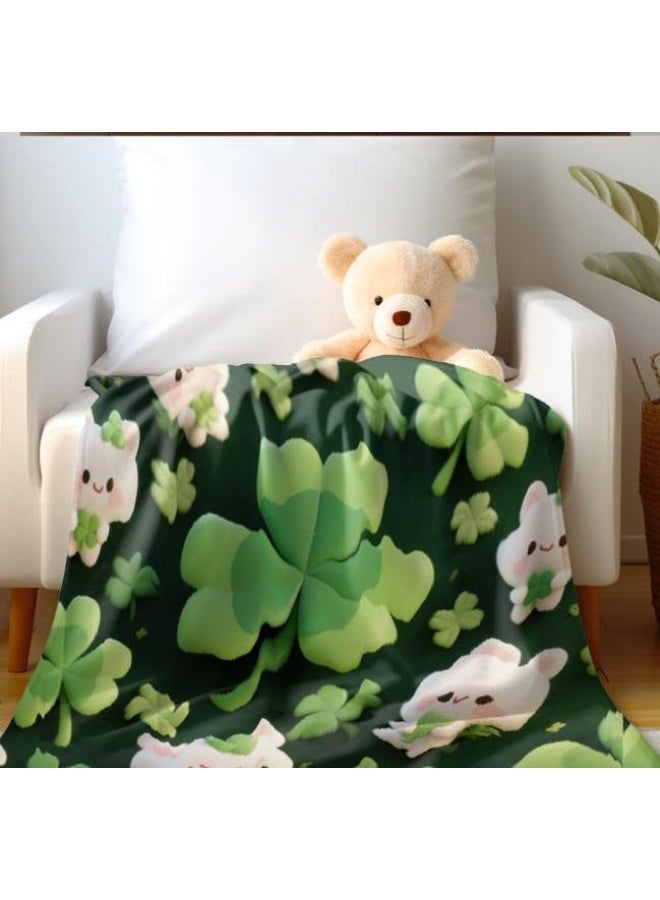 عام بطانية رقيقة من الفانيلا الكرتونية للأطفال أو الطلاب (دافئة ومريحة ومناسبة للنوم والألعاب) 100 سم * 150 سم - 538 - Image 4