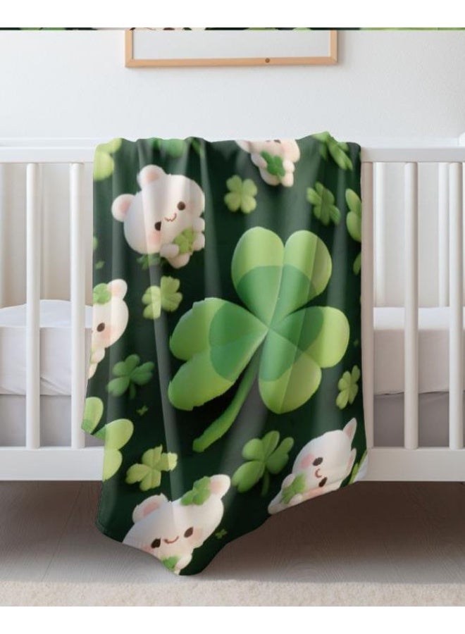 عام بطانية رقيقة من الفانيلا الكرتونية للأطفال أو الطلاب (دافئة ومريحة ومناسبة للنوم والألعاب) 100 سم * 150 سم - 538 - Image 3