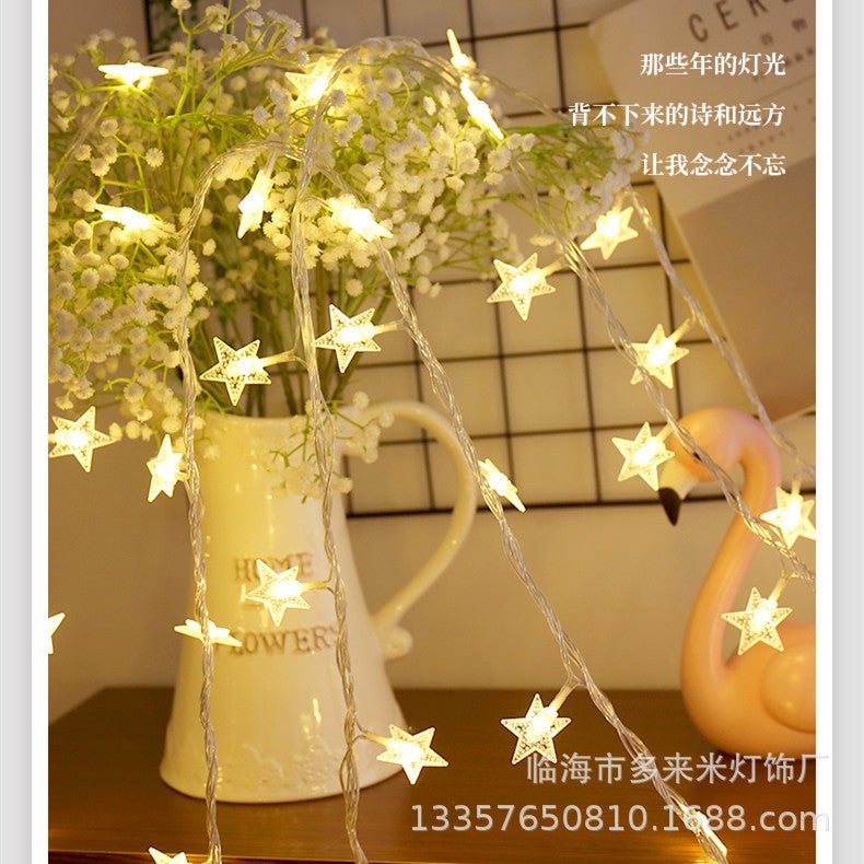 Led Star Lamp Atmosphere Lamp Camping Lamp Ball Lamp String Birthday Layout Bedroom Net Red Decorative Small Colored Lamp - Image 4