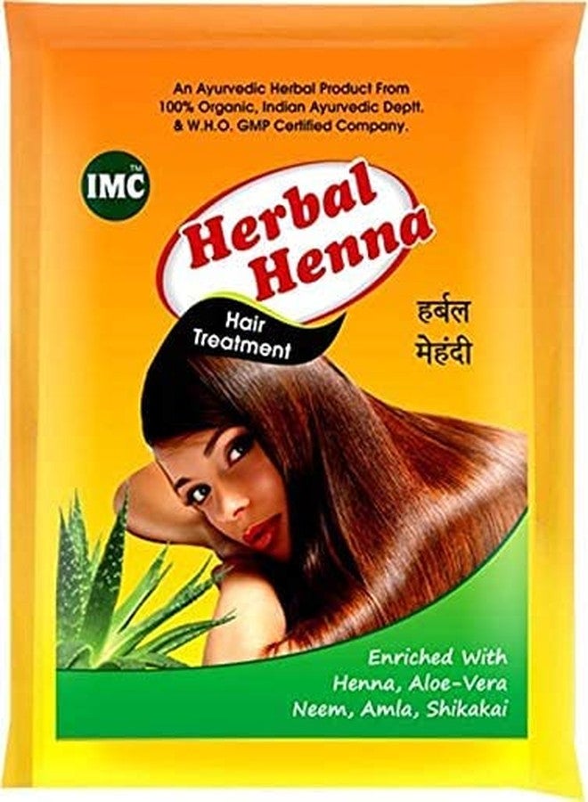 IMC Herbal Henna Enriched with Aloe Vera, Amla, Neem, Shikakai - Set of 2 (Brown, Chemical Free, Temporary)