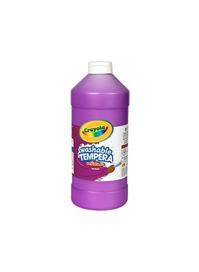 Crayola Washable Tempera Paint For Kids Violet Paint Classroom Supplies Non Toxic 32 Oz Squeeze Bottle - Image 1