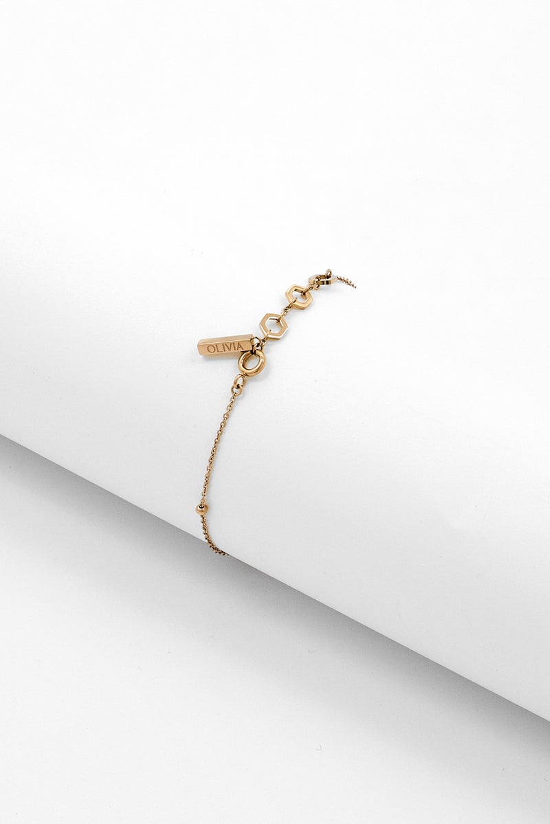 OLIVIA BURTON Women Minima Bee Carnation Gold Bracelet, Rose Gold  - Image 2