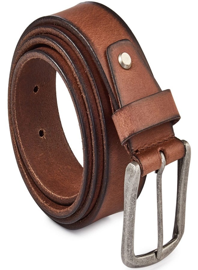 Cochoa Real Full Grain Harness Cow Leather Belt for Men 38mm Width Casual Retro look Vintage style Handmade Valentine Gift (Brown, Size 40" (Waist 38")) - Image 1