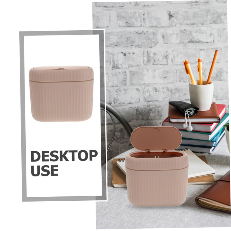 Portable Car Trash Can With Lid Hanging Garbage Bin For Vehicle Home And Desk - Image 4