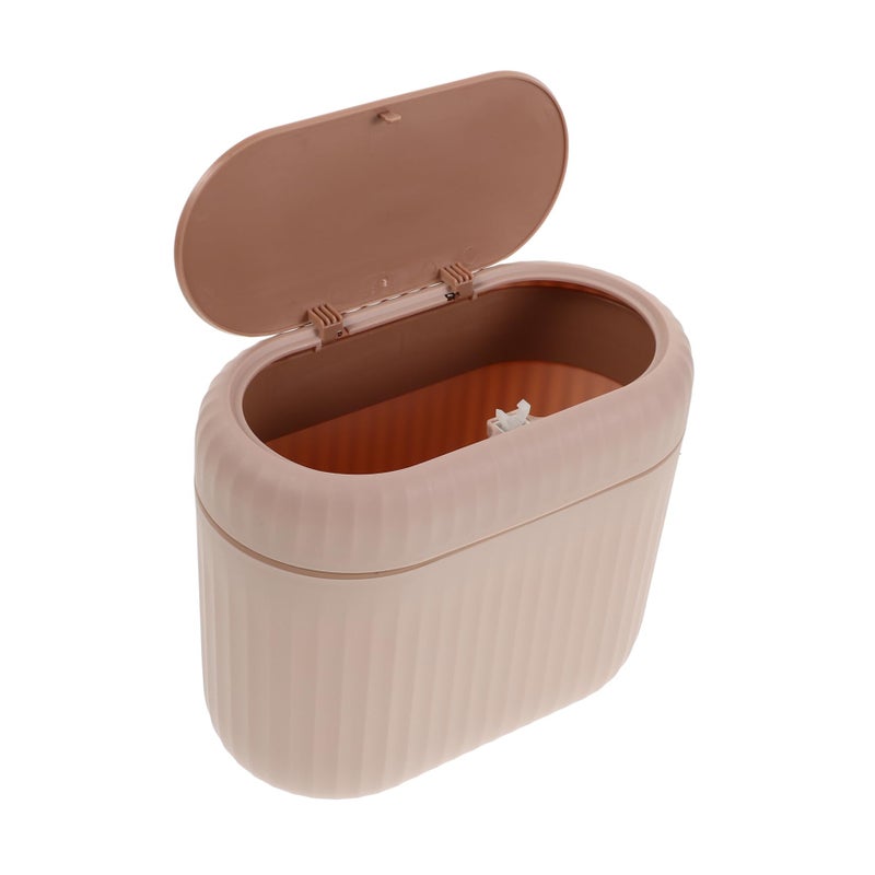 Portable Car Trash Can With Lid Hanging Garbage Bin For Vehicle Home And Desk - Image 2
